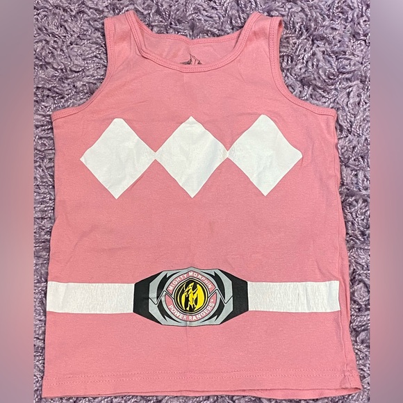 2 piece girls pink Power Rangers Mighty Morphin pajama set size 8 - Picture 6 of 13